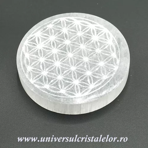 Selenit suport floarea vietii 7 cm