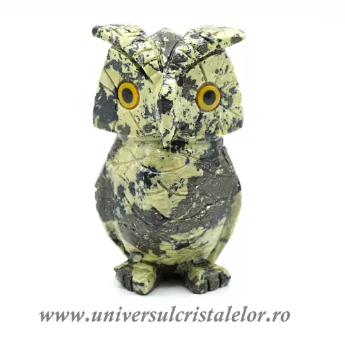 Figurina serpentin bufnita m3