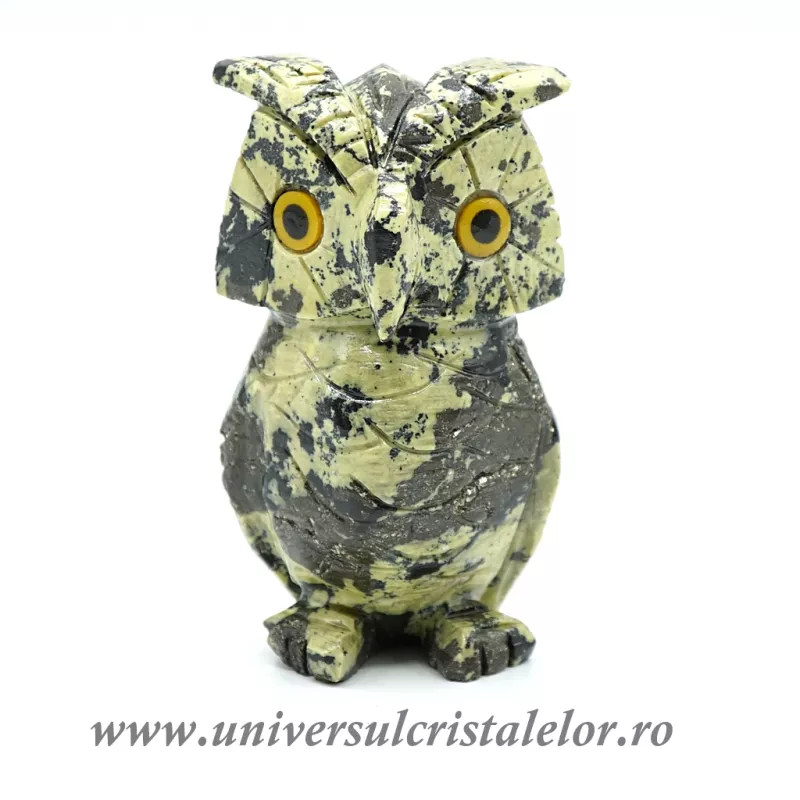 Figurina serpentin bufnita m3