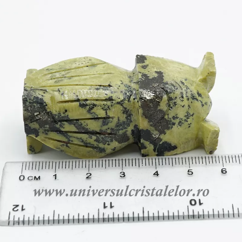 Figurina serpentin bufnita c2