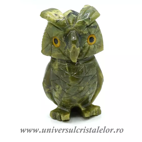 Figurina serpentin bufnita c3