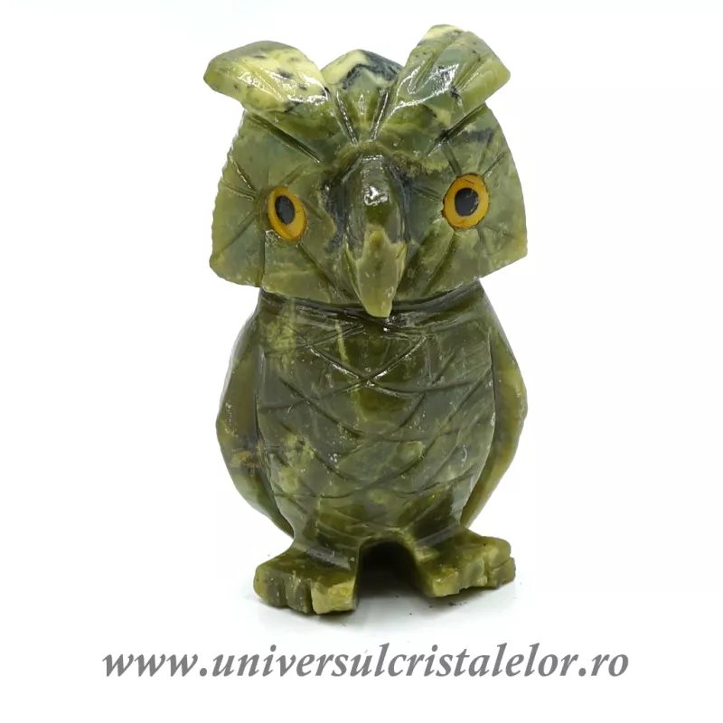 Figurina serpentin bufnita c3