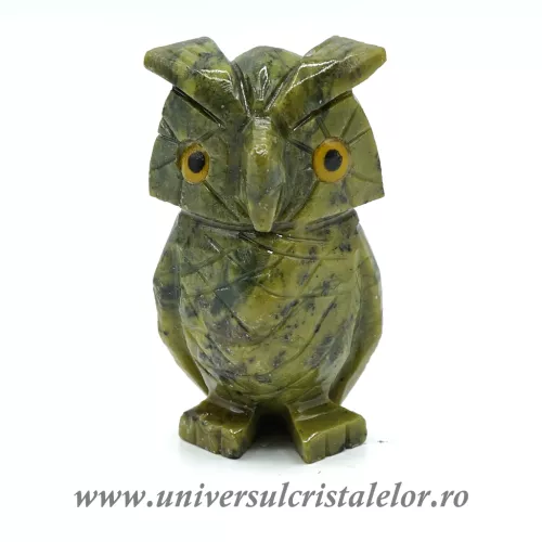 Figurina serpentin bufnita c4