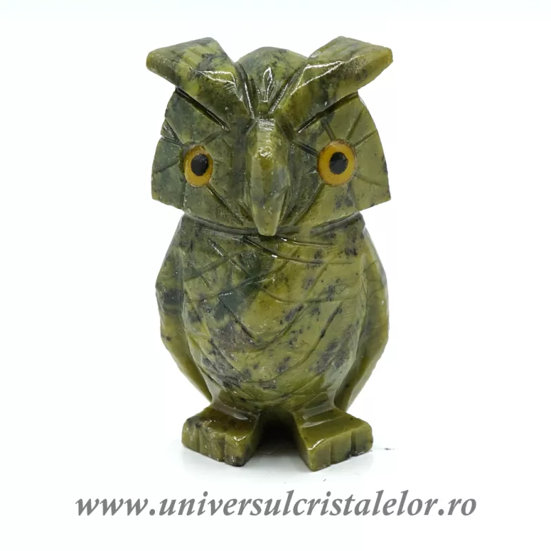 Figurina serpentin bufnita c4