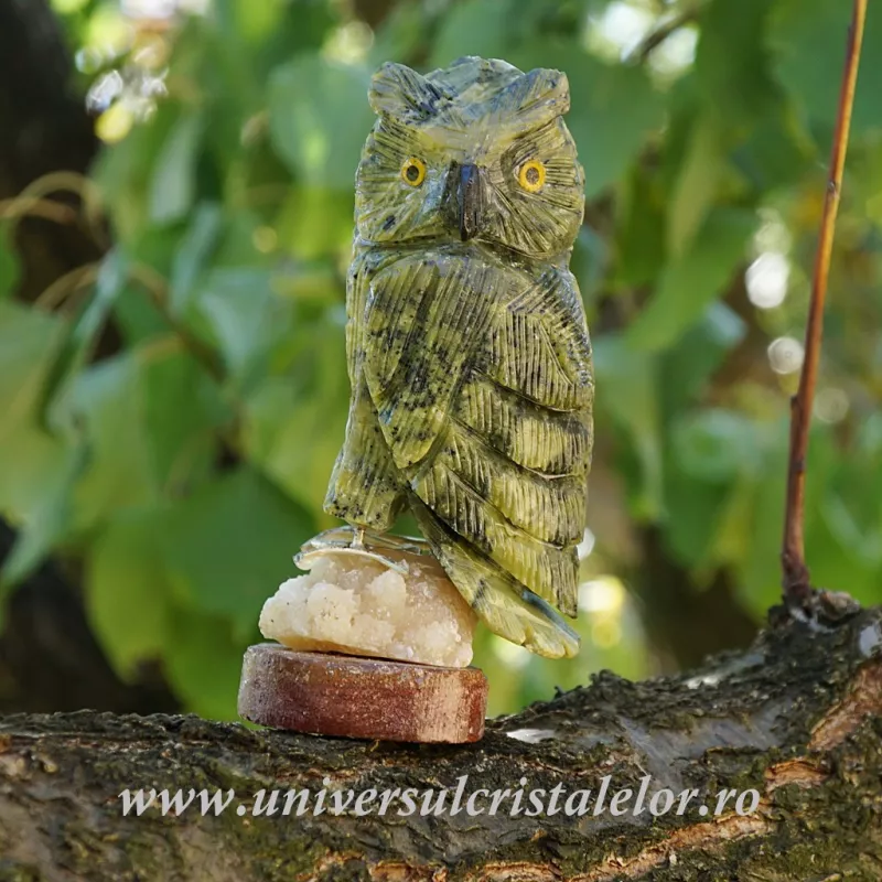 Figurina serpentin bufnita c9