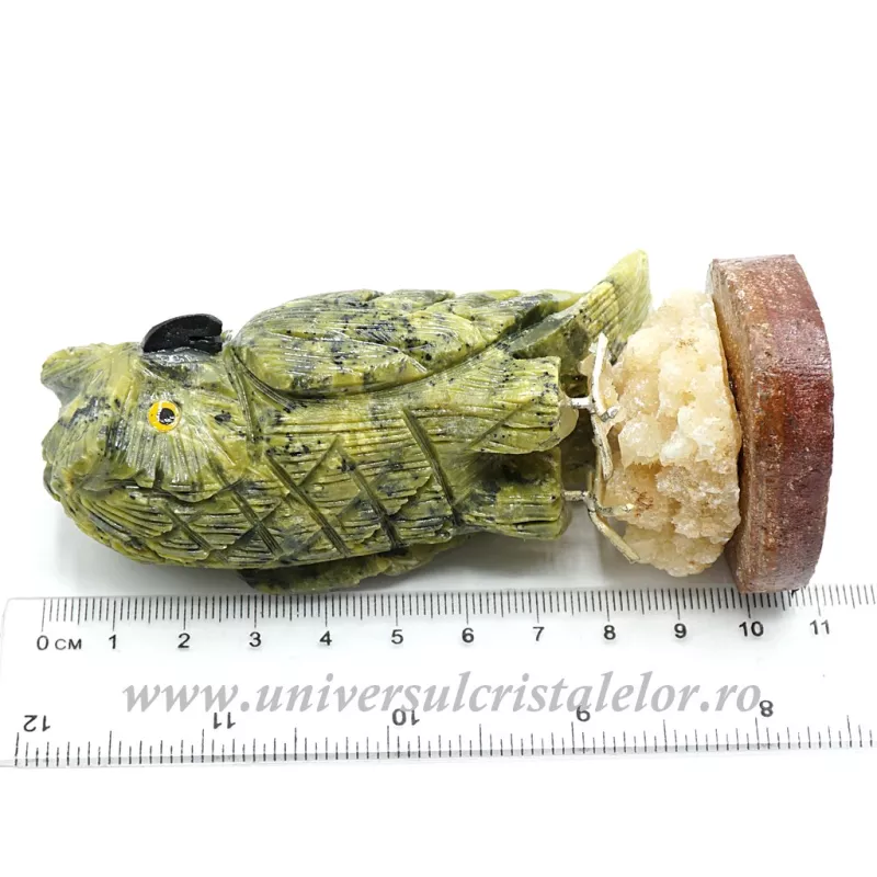 Figurina serpentin bufnita c9