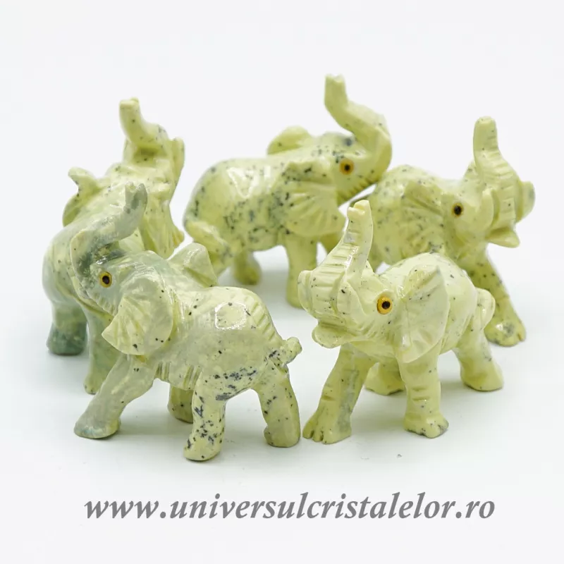Figurina serpentin elefant