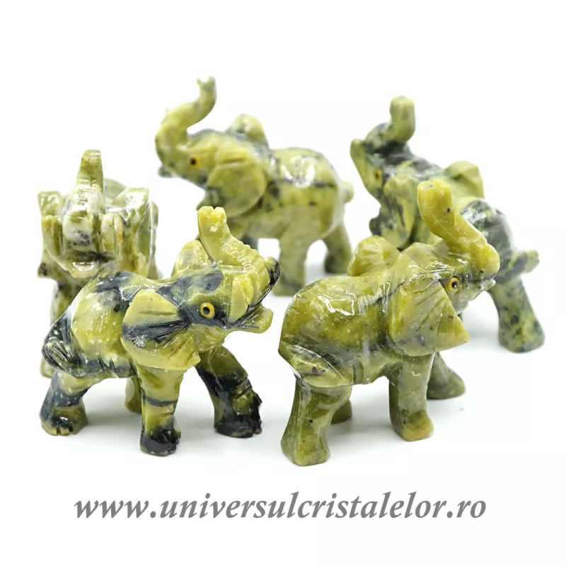 Figurina serpentin elefant