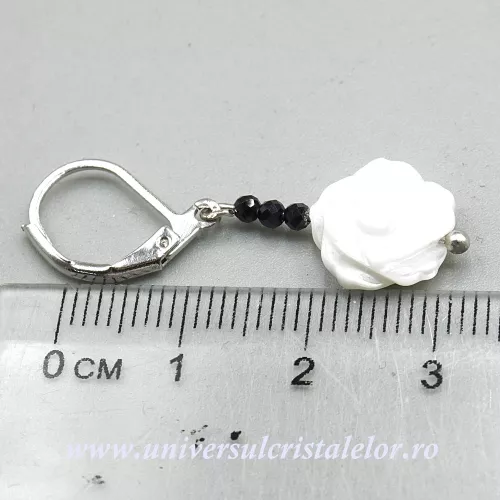 Cercei spinel si sidef trandafir Cercei spinel si sidef trandafir