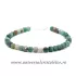 Bratara smarald cub fatetat - 4,5 mm