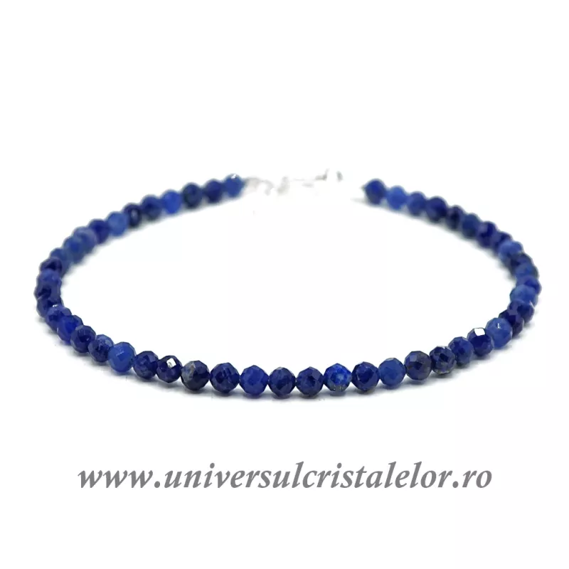 Bratara sodalit rotund fatetat 3,4 mm