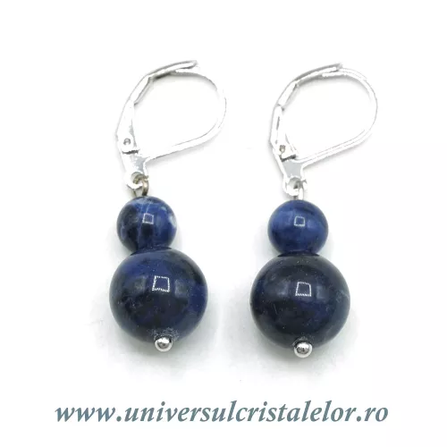 Cercei sodalit rotund-10mm m03 Cercei sodalit rotund-10mm m03