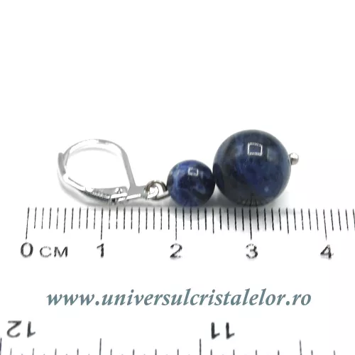 Cercei sodalit rotund-10mm m03 Cercei sodalit rotund-10mm m03