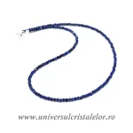 Colier sodalit rotund fatetat 3 mm