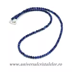 Colier sodalit rotund fatetat 3,4 mm