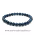 Bratara spinel albastru rotund pe elastic - 6 mm