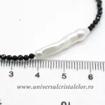 Bratara spinel rotund fatetat cu perle - 2,3 mm
