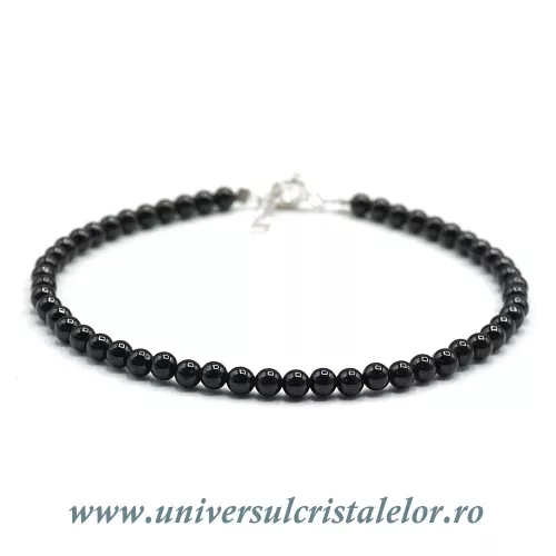 Bratara spinel rotund fatetat - 3,4 mm Bratara spinel rotund fatetat - 3,4 mm