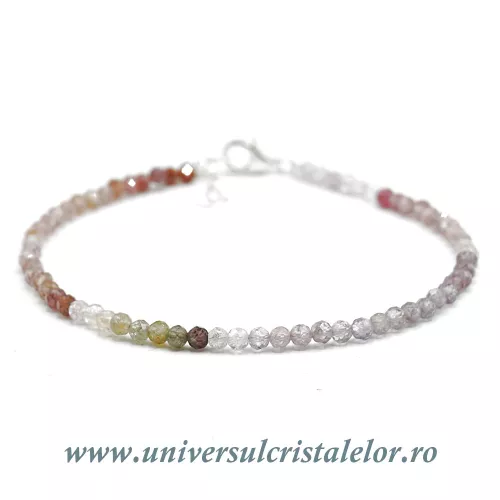 Bratara spinel multicolor rotund fatetat - 2,9 mm Bratara spinel multicolor rotund fatetat - 2,9 mm