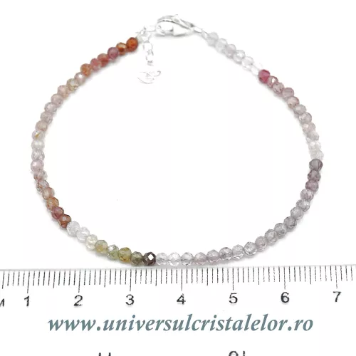 Bratara spinel multicolor rotund fatetat - 2,9 mm Bratara spinel multicolor rotund fatetat - 2,9 mm