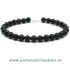 Bratara shungit rotund - 6 mm cu inchizatoare
