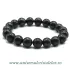 Bratara shungit rotund - 10 mm