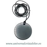 Pandantiv shungit rotund 4 cm