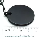 Pandantiv shungit rotund 4 cm