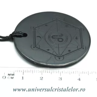 Pandantiv shungit zodia Leu