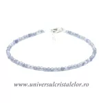 Bratara tanzanit rotund fatetat - 2,5 mm