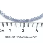 Bratara tanzanit rotund fatetat - 2,5 mm