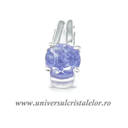 Pandantiv tanzanit rotund fatetat 5mm Pandantiv tanzanit rotund fatetat 5mm