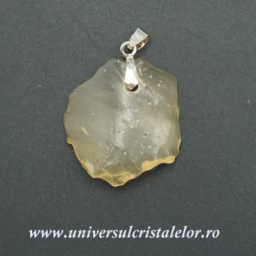 Pandantiv tectita aurie