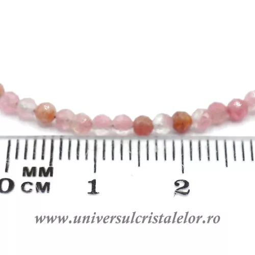 Colier thulit rotund fatetat 2,6 mm