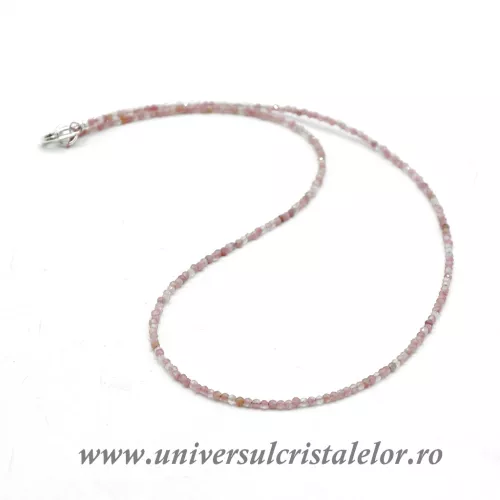 Colier thulit rotund fatetat 2 mm