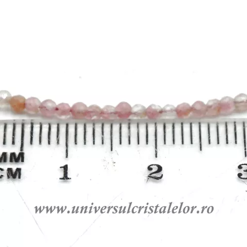 Colier thulit rotund fatetat 2 mm