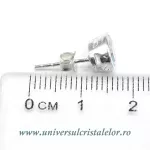 Cercei topaz lacrima fatetat - 7 / 9 mm Cercei topaz lacrima fatetat - 7 / 9 mm