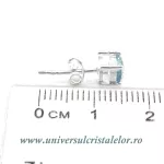 Cercei topaz rotund fatetat tip surub (studs) Cercei topaz rotund fatetat tip surub (studs)