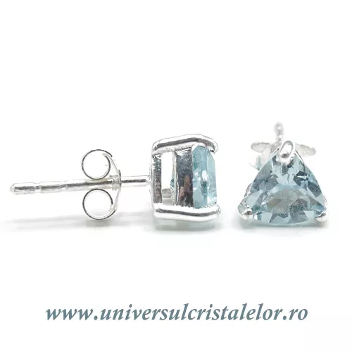 Cercei topaz fatetat -7mm Cercei topaz fatetat -7mm