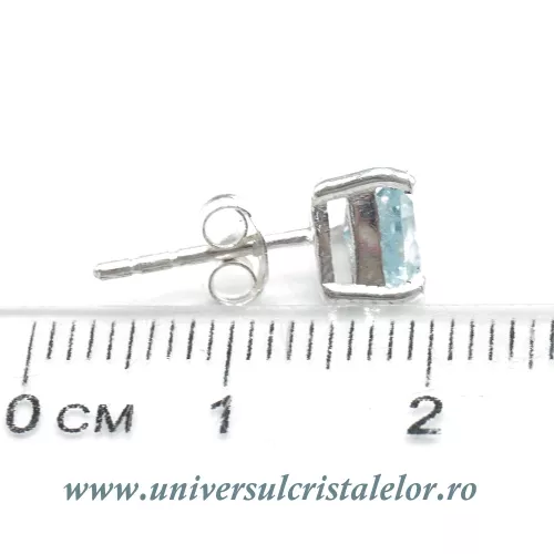 Cercei topaz fatetat -7mm Cercei topaz fatetat -7mm