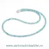 Colier topaz albastru rotund fatetat - 3,5mm