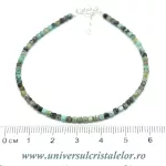 Bratara turcoaz cub fatetat - 2,5mm Bratara turcoaz cub fatetat - 2,5mm