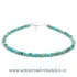 Bratara turcoaz rotund fatetat - 2,5mm