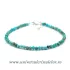 Bratara turcoaz rotund fatetat - 3mm
