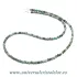 Colier turcoaz rotund fatetat- 3,4mm