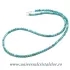 Colier turcoaz rotund slefuit- 3mm