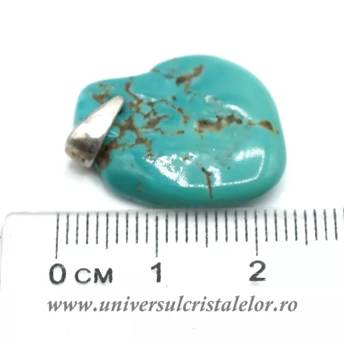 Pandantiv turcoaz unicat m01