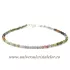 Bratara turmalina multicolora rotund fatetat - 2 mm