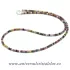 Colier turmalina multicolor fatetat - 3 mm