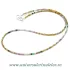 Colier turmalina multicolor rotund fatetat - 2mm
